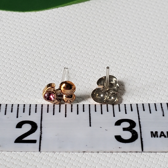 Hypoallergenic Plastic Studs Earrings Cherry - Picture 2 of 2